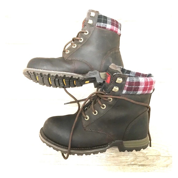 cat women's kenzie steel toe eh work boots